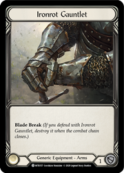 Ironrot Gauntlet [WTR157] Unlimited Edition Rainbow Foil Flesh And Blood Single Flesh And Blood   