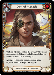 Optekal Monocle [ARC037-C] 1st Edition Rainbow Foil Flesh And Blood Single Flesh And Blood   