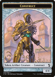 Myr (007) // Construct (020) Double-Sided Token [Tokens] Commander 2018 Tokens MTG Single Magic: The Gathering