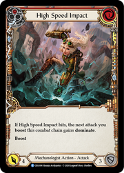 High Speed Impact (Red) [CRU106] 1st Edition Rainbow Foil Flesh And Blood Single Flesh And Blood   