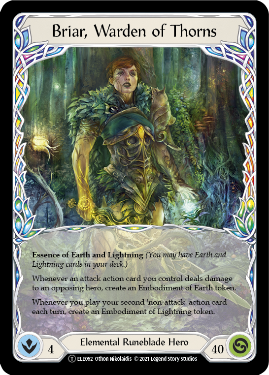 Briar, Warden of Thorns // Titan's Fist [U-ELE062] Unlimited Normal Flesh And Blood Single Flesh And Blood   