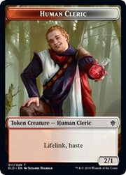Human Cleric // Food (16) Double-Sided Token [Tokens] Throne of Eldraine Tokens MTG Single Magic: The Gathering