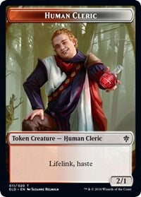 Human Cleric // Food (16) Double-Sided Token [Tokens] Throne of Eldraine Tokens MTG Single Magic: The Gathering