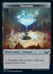 Treasure (013) // Copy Double-Sided Token [Tokens] Streets of New Capenna Tokens MTG Single Magic: The Gathering