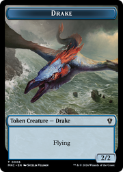 Drake // Koma's Coil Double-Sided Token [Tokens] Murders at Karlov Manor Commander Tokens MTG Single Magic: The Gathering