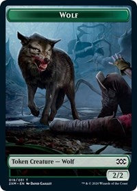 Wolf // Wurm (030) Double-Sided Token [Tokens] Double Masters Tokens MTG Single Magic: The Gathering