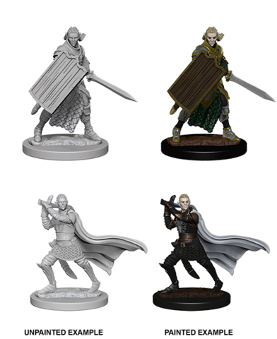 Pathfinder Battles Miniatures: W2 Elf Male Paladin RPG Miniatures WizKids   