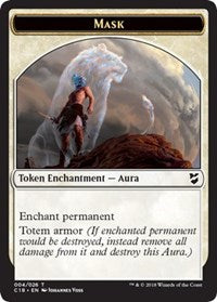 Mask // Horror Double-Sided Token [Tokens] Commander 2018 Tokens MTG Single Magic: The Gathering