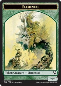 Elemental // Thopter (026) Double-Sided Token [Tokens] Commander 2018 Tokens MTG Single Magic: The Gathering