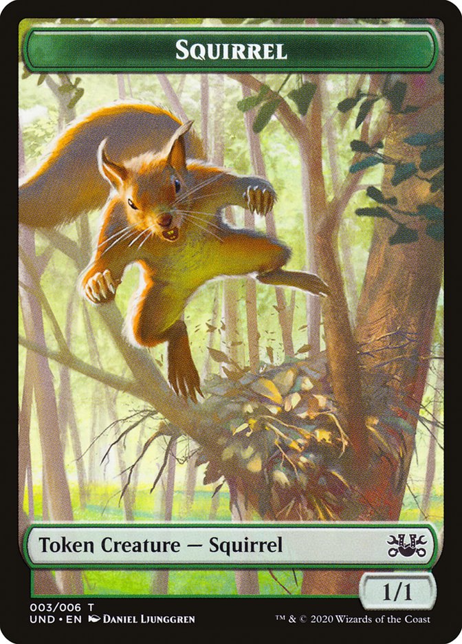 Beeble // Squirrel Double-Sided Token [Tokens] Unsanctioned Tokens MTG Single Magic: The Gathering