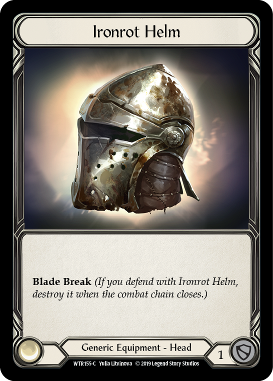 Ironrot Helm [WTR155-C] Alpha Print Cold Foil Flesh And Blood Single Flesh And Blood   