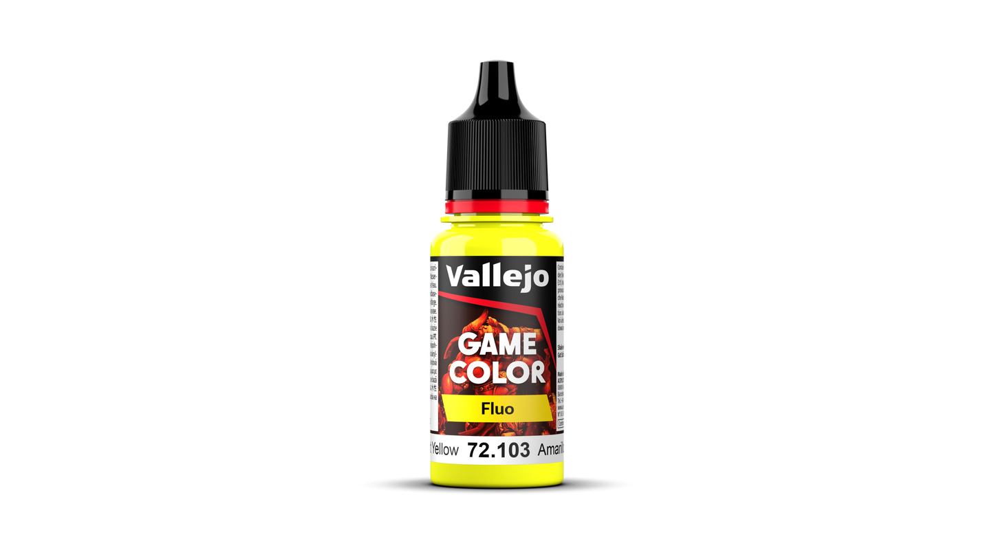 Vallejo: Game Color 72103 Fluorescent Yellow Model Paints Vallejo