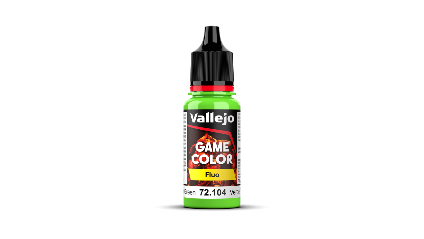 Vallejo: Game Color 72104 Fluorescent Green Model Paints Vallejo