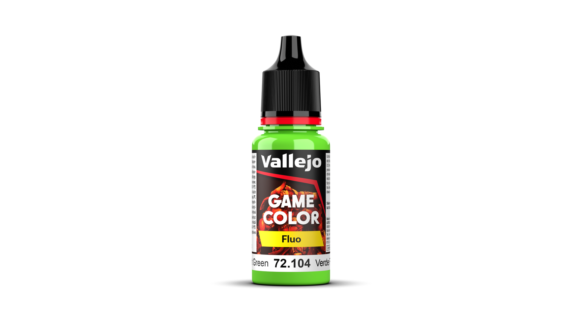 Vallejo: Game Color 72104 Fluorescent Green Model Paints Vallejo