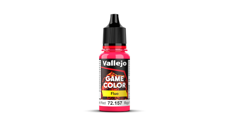 Vallejo: Game Color 72157 Fluorescent Red Model Paints Vallejo