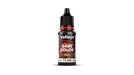 Vallejo: Game Color 73200 Sepia Wash Model Paints Vallejo