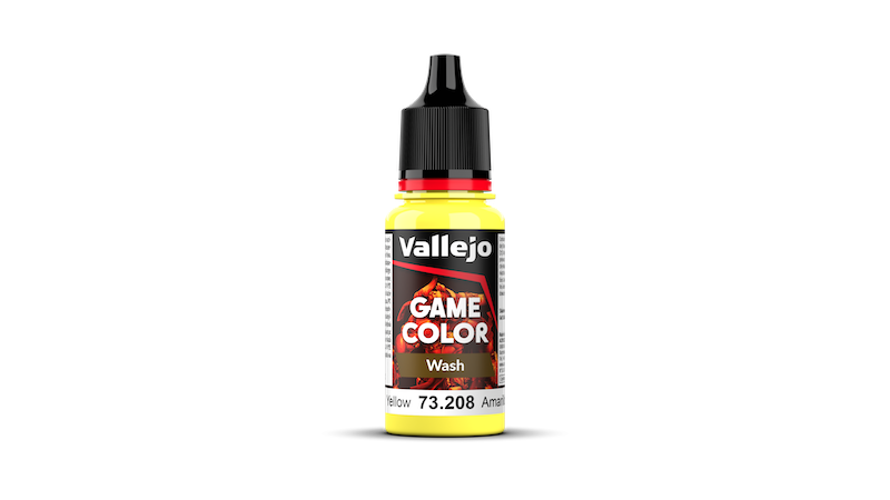 Vallejo: Game Color 73208 Yellow Wash Model Paints Vallejo
