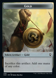 Gold // Dragon Double-Sided Token [Commander Legends: Battle for Baldur's Gate Tokens] MTG Single Magic: The Gathering   
