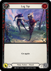 Leg Tap (Red) [WTR101] Unlimited Edition Rainbow Foil Flesh And Blood Single Flesh And Blood   