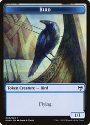 Elf Warrior // Bird Double-Sided Token [Tokens] Kaldheim Tokens MTG Single Magic: The Gathering