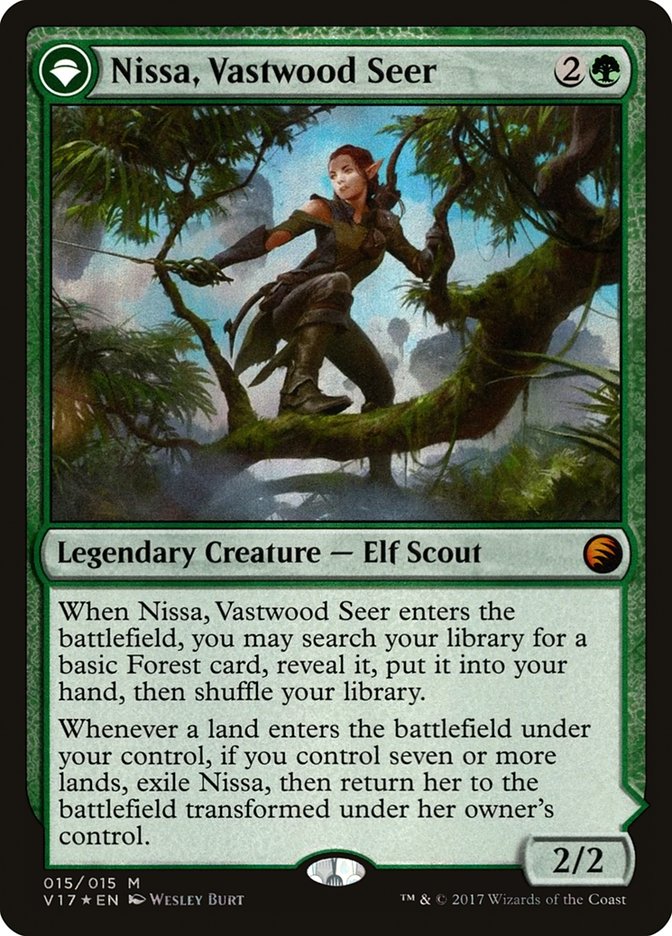 Nissa, Vastwood Seer // Nissa, Sage Animist [From the Vault: Transform] MTG Single Magic: The Gathering   