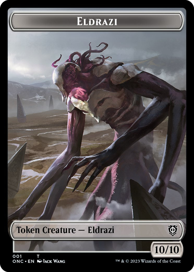 Soldier (017) // Eldrazi Double-Sided Token [Tokens] Phyrexia: All Will Be One Commander Tokens MTG Single Magic: The Gathering