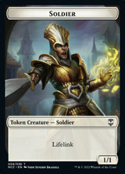 Soldier (09) // Cat Beast Double-Sided Token [Streets of New Capenna Commander Tokens] MTG Single Magic: The Gathering   