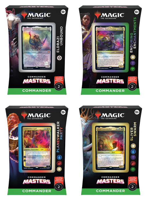 MTG Commander Masters Set of 4 Commander Decks MTG Sealed Magic: The Gathering   