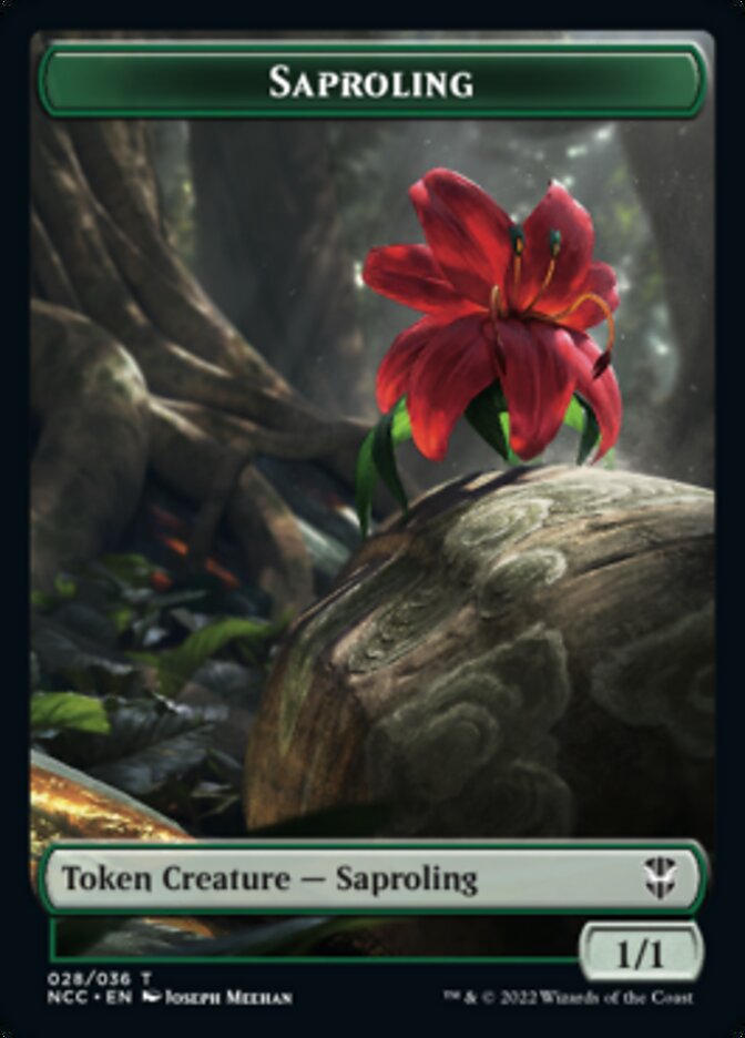 Beast // Saproling Double-Sided Token [Streets of New Capenna Commander Tokens] MTG Single Magic: The Gathering   