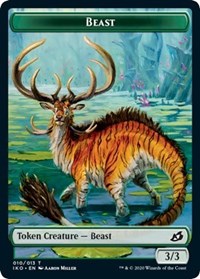 Beast // Human Soldier (005) Double-Sided Token [Tokens] Ikoria: Lair of Behemoths Tokens MTG Single Magic: The Gathering