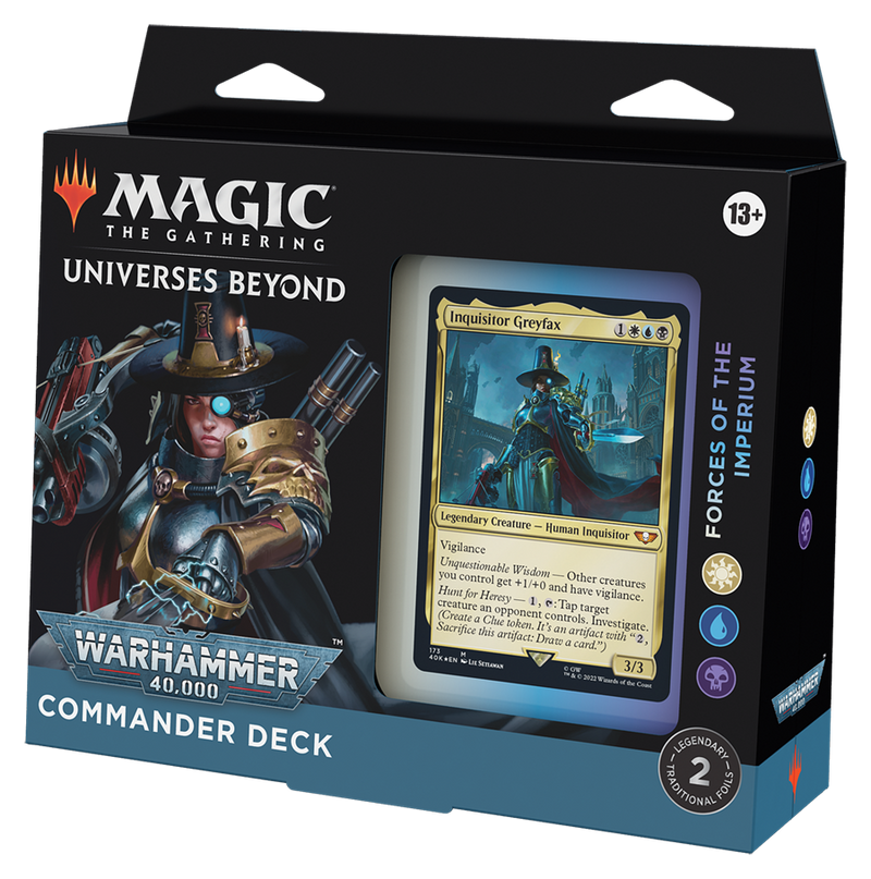 MTG Warhammer 40,000 Commander Deck - Forces of the Imperium MTG Sealed Magic: The Gathering   