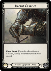 Ironrot Gauntlet [WTR157-C] Alpha Print Cold Foil Flesh And Blood Single Flesh And Blood   