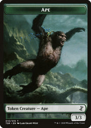 Angel // Ape Double-Sided Token [Tokens] Double Masters Tokens MTG Single Magic: The Gathering