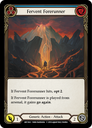 Fervent Forerunner (Blue) [ARC184-C] 1st Edition Rainbow Foil Flesh And Blood Single Flesh And Blood   