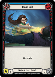 Head Jab (Blue) [WTR100] Unlimited Edition Rainbow Foil Flesh And Blood Single Flesh And Blood   