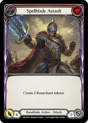 Spellblade Assault (Red) [ARC085-R] 1st Edition Rainbow Foil Flesh And Blood Single Flesh And Blood   