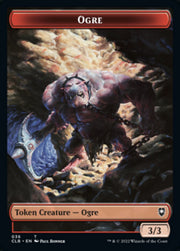 Boar // Ogre Double-Sided Token [Commander Legends: Battle for Baldur's Gate Tokens] MTG Single Magic: The Gathering   