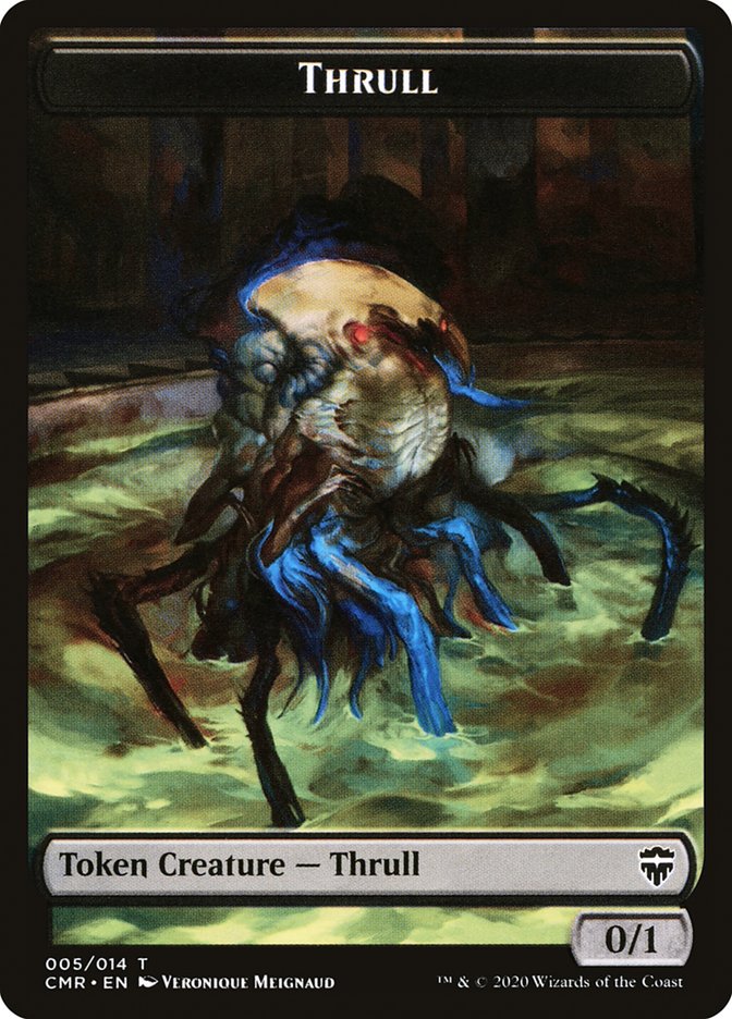 Horror // Thrull Double-Sided Token [Tokens] Commander Legends Tokens MTG Single Magic: The Gathering