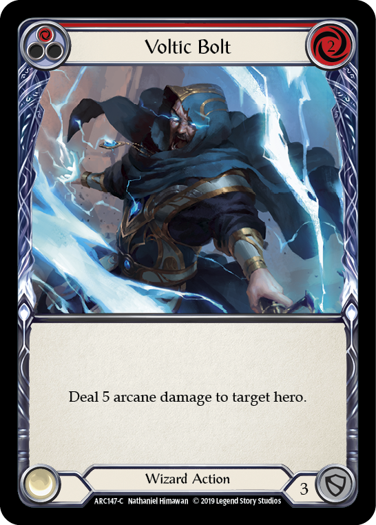 Voltic Bolt (Red) [ARC147-C] 1st Edition Normal Flesh And Blood Single Flesh And Blood   