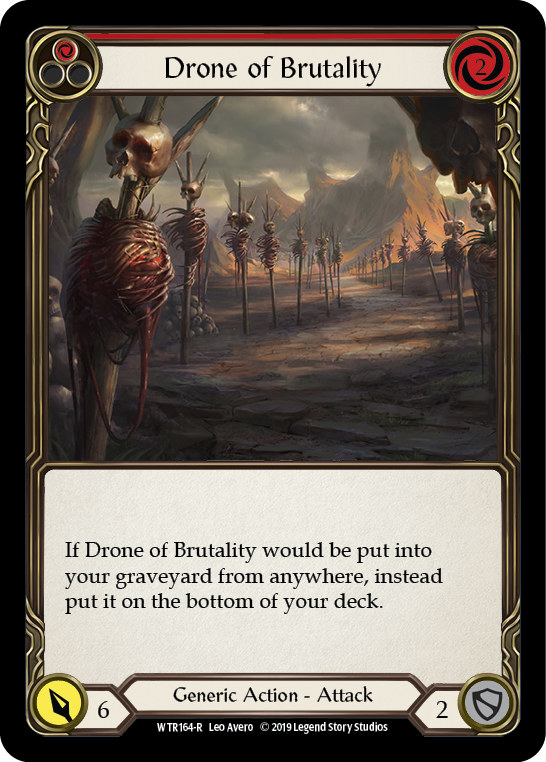 Drone of Brutality (Red) [WTR164-R] Alpha Print Normal Flesh And Blood Single Flesh And Blood   