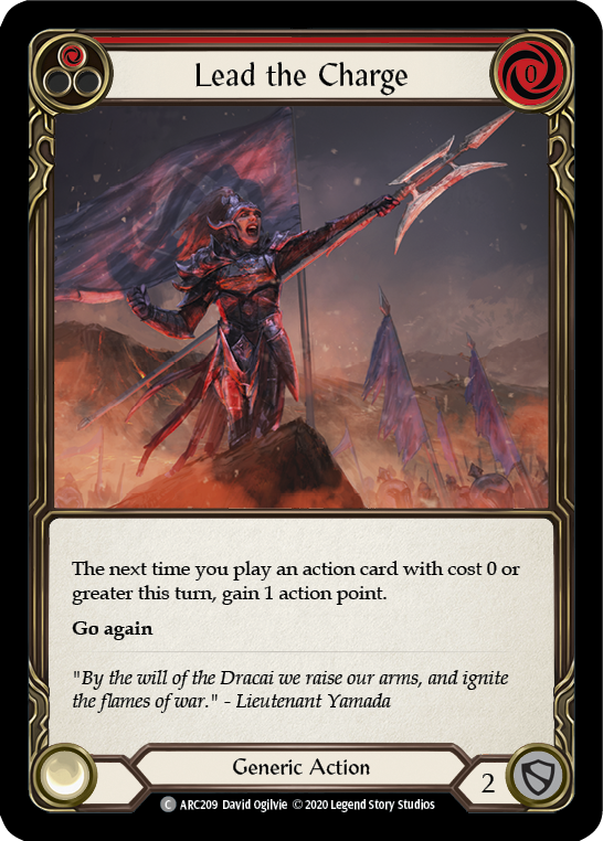 Lead the Charge (Red) [ARC209] Unlimited Edition Normal Flesh And Blood Single Flesh And Blood   