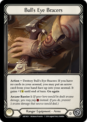 Bull's Eye Bracers [ARC042-C] 1st Edition Normal Flesh And Blood Single Flesh And Blood   