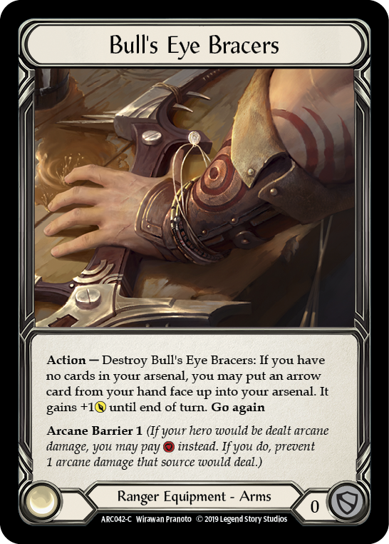 Bull's Eye Bracers [ARC042-C] 1st Edition Normal Flesh And Blood Single Flesh And Blood   