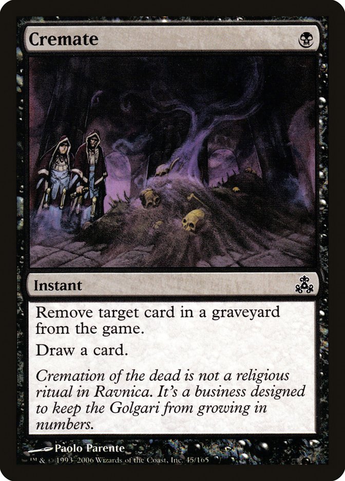 Cremate [Guildpact] MTG Single Magic: The Gathering   