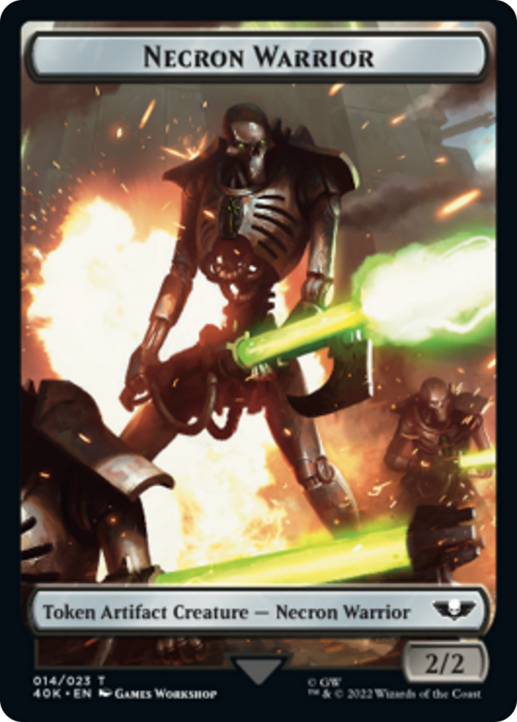 Necron Warrior // Insect Double-Sided Token [Tokens] Warhammer 40,000 Tokens MTG Single Magic: The Gathering