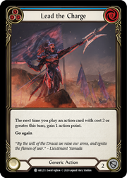 Lead the Charge (Blue) [ARC211] Unlimited Edition Rainbow Foil Flesh And Blood Single Flesh And Blood   