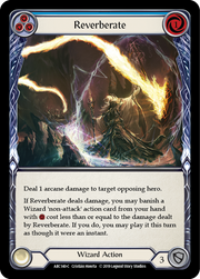 Reverberate (Blue) [ARC140-C] 1st Edition Rainbow Foil Flesh And Blood Single Flesh And Blood   