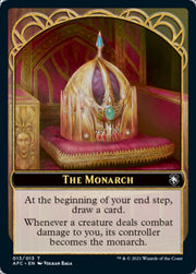 Dragon Spirit // The Monarch Double-Sided Token [Dungeons & Dragons: Adventures in the Forgotten Realms Commander Tokens] MTG Single Magic: The Gathering   