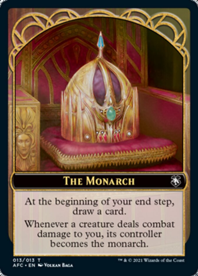 Dragon Spirit // The Monarch Double-Sided Token [Dungeons & Dragons: Adventures in the Forgotten Realms Commander Tokens] MTG Single Magic: The Gathering   
