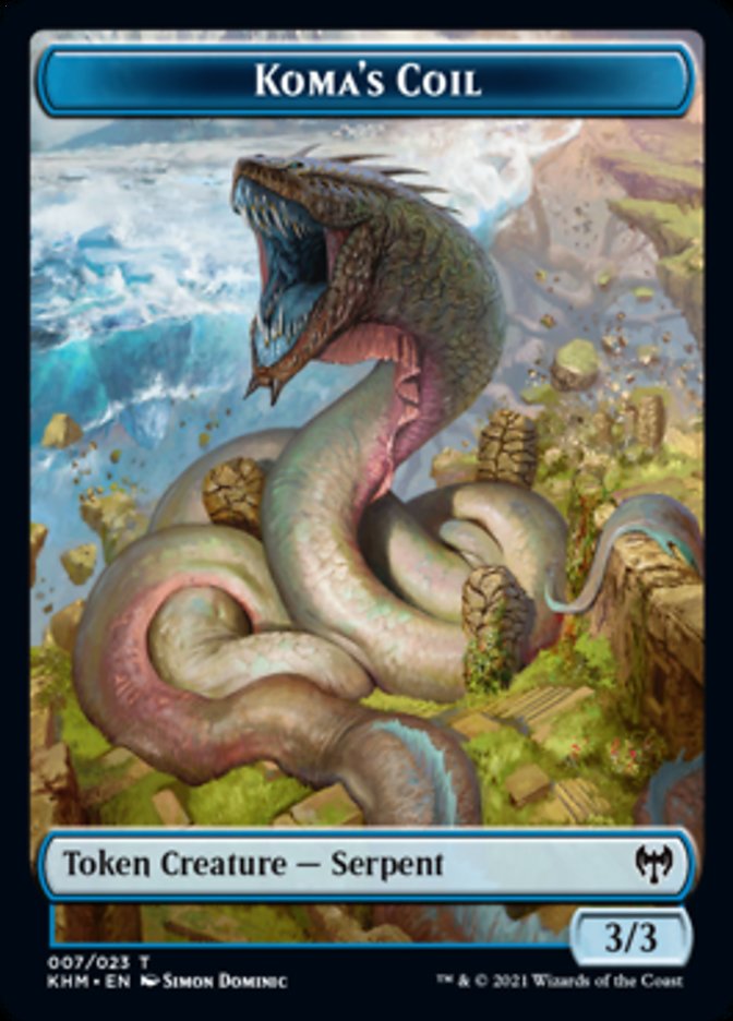 Koma's Coil Token [Tokens] Kaldheim Tokens MTG Single Magic: The Gathering